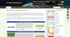 Desktop Screenshot of myforexuniverse.com